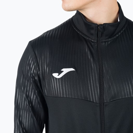 Теннисная толстовка Joma Montreal Full Zip черная 102744.100 L
