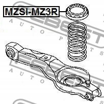 Пружинная пластина FEBEST MZSI-MZ3R