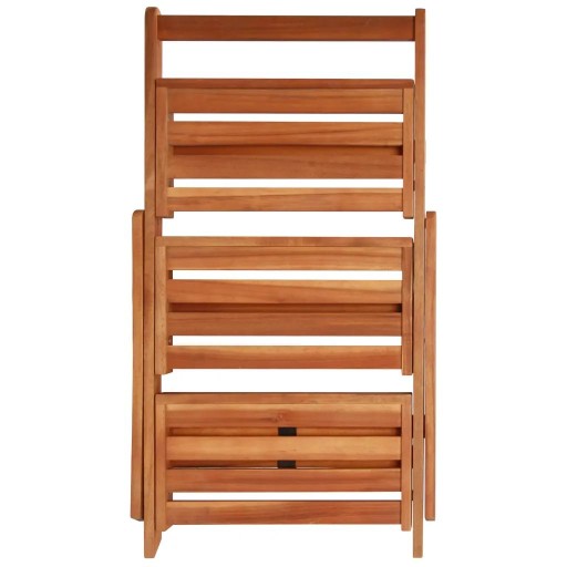 vidaXL Подставка для растений, 3 яруса, 50x63x80 см, массив акации