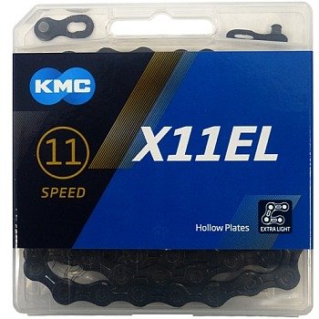 Цепь KMC X-11-EL X11EL черная 11 скор. 118 + клипса