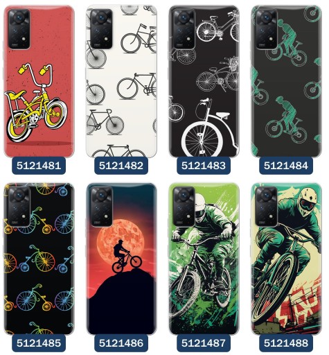 Чехол для Xiaomi Redmi Note 11 Pro Bicycle Designs Велосипедист Велосипедист