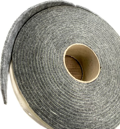Filc gruby z klejem 100x7mm taśma akustyczna filcowa wygłuszająca 10 mb
