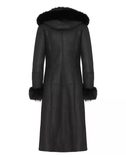 Naturalny damski kożuch Magda obszycie 2XL