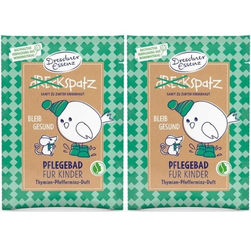 2x Dresdner Essenz Здоровая соль для ванн с тимьяном от катара 2x50 г