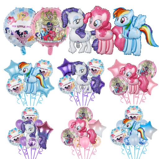 Набор фольгированных воздушных шаров My Little Pony, украшение на день рождения, 10 шт.