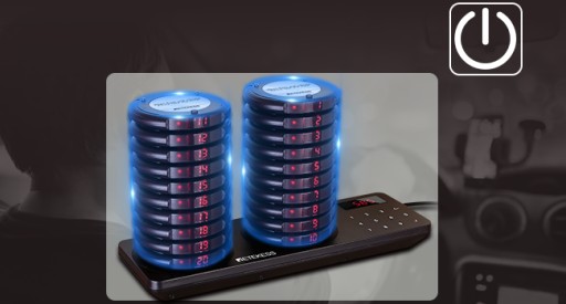 Ресторанный пейджер Retekess TD163, пейджинговая система, 20 баз, 400M