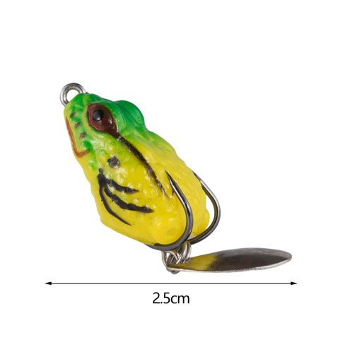 Frog Lure Bass Bait Metalowa cekinowa przynęta w stylu G