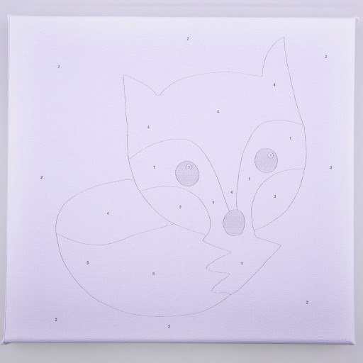 Zestaw Obraz Do Malowania MALOWANIE PO NUMERACH Na Ramie Dla Dzieci 20x20cm