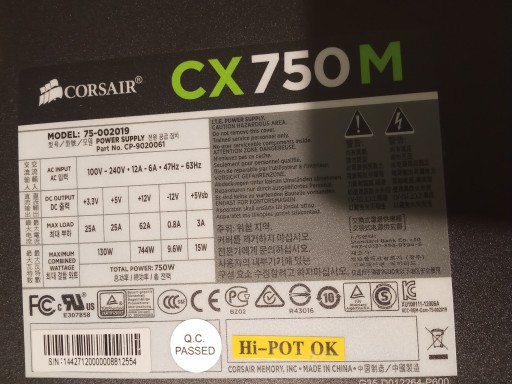 Corsair Builder Series CX 750W 80+ Бронзовый Модульный