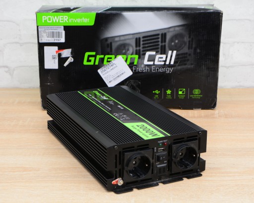 Konwerter o mocy 2000W /4000W falownik samochodowy Przetwornica 24V na 230V