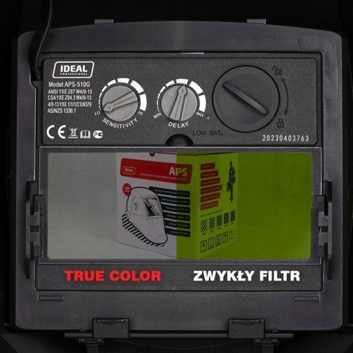 Щиток TRUE COLOR, автоматическая маска, Ideal APS PRO, сварочный аппарат MIG TIG MMA