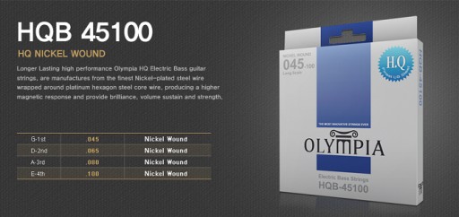 OLYMPIA HQB-45100 СТРУНЫ ДЛЯ БАС-ГИТАРЫ