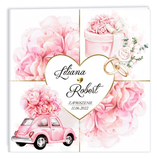 СВАДЕБНЫЕ ПРИГЛАШЕНИЯ ДЛЯ GLAMOUR GOLD WEDDING MS