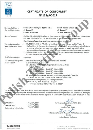 РОДОССКАЯ ТКАНЬ СПЕЦИАЛЬНАЯ ОДЕЖДА