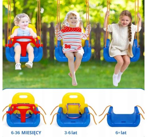 Садовые качели Модульный дом для детей 3в1 Прочные на веревках Сейф