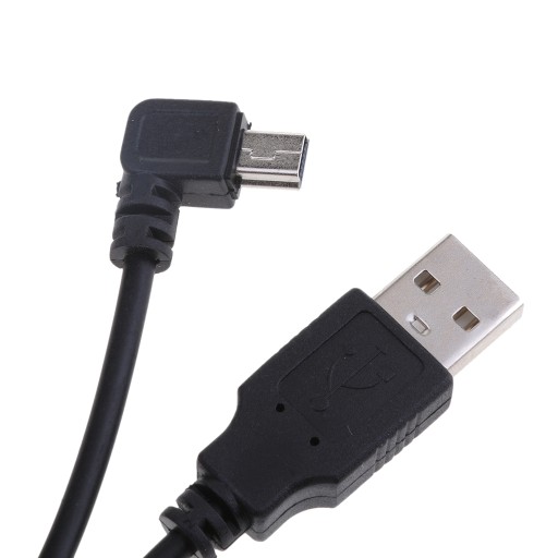 10x 5V 2A Mini USB-кабель для зарядного устройства, 90 градусов влево