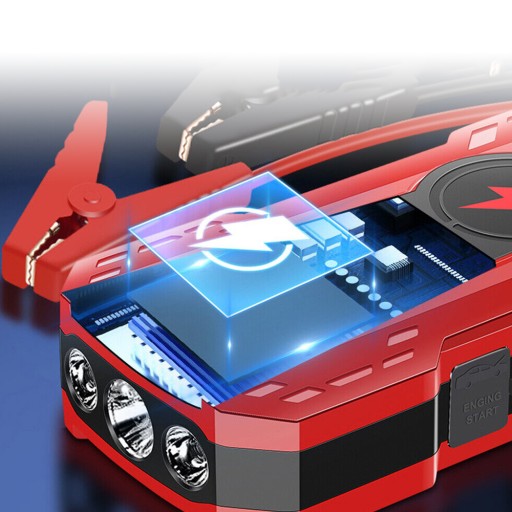 BOOSTER POWER BANK URZĄDZENIE SAMOCHODOWE LAMPA URUCHAMIAJĄCA 6000 MAH 1000A