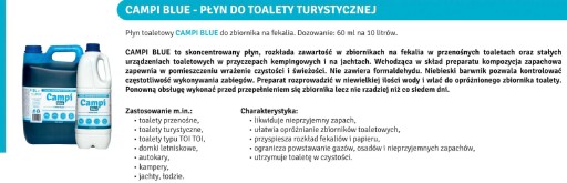 ЖИДКОСТЬ ДЛЯ ТУРИСТИЧЕСКИХ ТУАЛЕТОВ CAMPI BLUE 5L YACHT