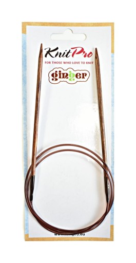 Деревянные спицы KNITPRO на нити 80 см GINGER 3 50