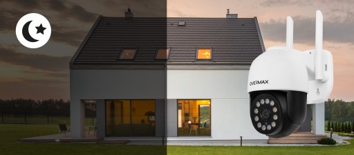 Zestaw Kamer Zewnętrznych OBROTOWE 25s LAN IP66 WIFI Full HD 4xZOOM 3sztuki