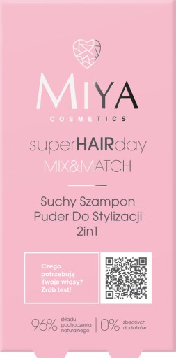 MIYA COSMETICS SUCHY SZAMPON PUDER DO STYLIZACJI 2W1