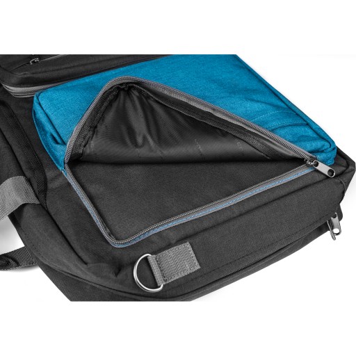 TORBA Z FUNKCJĄ PLECAKA NA LAPTOPA 15,6 CALA Z WODOODPORNEGO MATERIAŁU 15,6