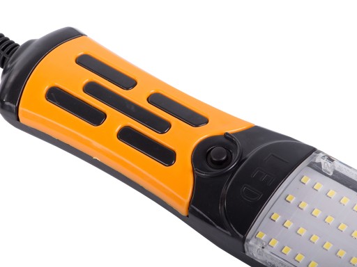 ЛАМПА ДЛЯ МАСТЕРСКОЙ 230В С МАГНИТОМ + КРЮК МОЩНАЯ ЛАМПА 96 LED COB