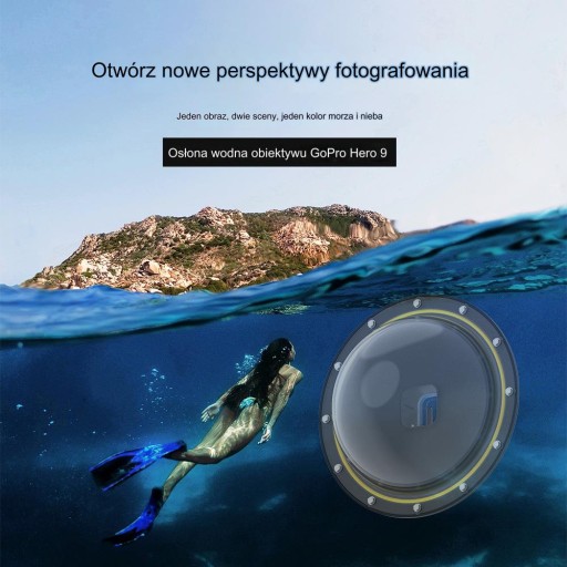 Подводный корпус Telesin Dome Port для GoPro Hero 9 / Hero 10 (GP-DMP-T09)