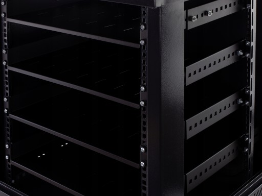 NEKU Полка регулируемая СТОЙКА для гардероба 19'' 650мм черный
