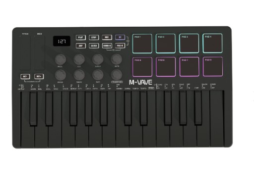 MIDI-КОНТРОЛЛЕР 25-КЛАВИАТУРНАЯ USB RGB-КЛАВИАТУРА
