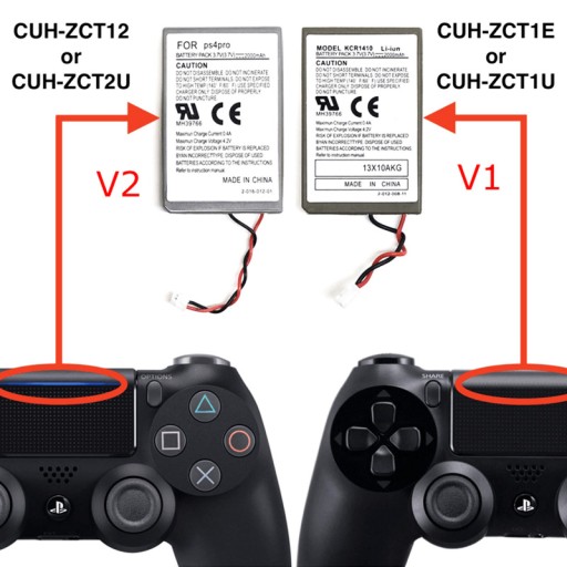 Аккумулятор емкостью 2000 мАч для PS4 PRO V.2