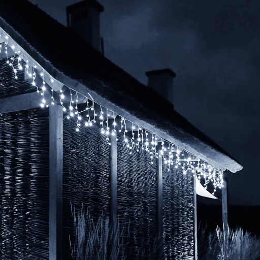 ЗАНАВЕС 500LED ВНЕШНИЕ ФОНАРИ + БЕЛАЯ ВСПЫШКА