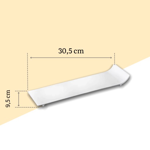 Półmisek płaski prostokątny na przekąski i sushi 30,5cm Wilmax