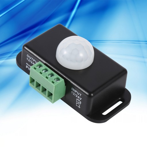 ŚCIENNY CZUJNIK RUCHU PIR ZEWNĘTRZNY LED NATYNKOWY CZUJKA SENSOR