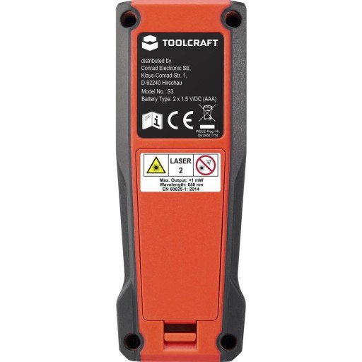 TOLCRAFT ТО-6680535 лазерный дальномер до 20 м