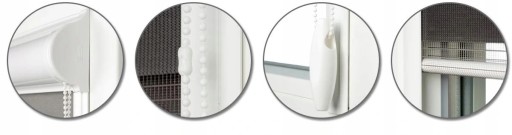 ROLETA Dzień Noc W KASECIE Z PROWADNICAMI 91x215 zebra