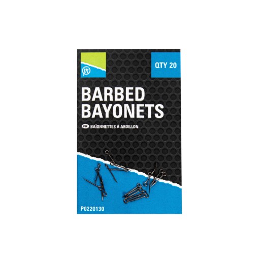 Иглы LURE NEEDLE BAYONET SCREW Preston Barbed Bayonets 20PCS
