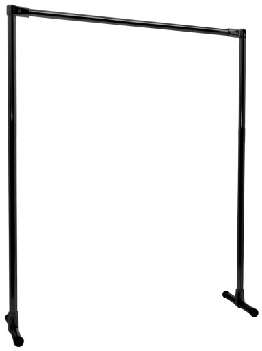 STOJAK NA UBRANIA ODZIEŻ WIESZAK 150x110 CZARNY