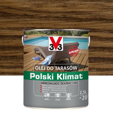 V33 Olej do tarasów POLSKI KLIMAT 2,5L PALISANDER