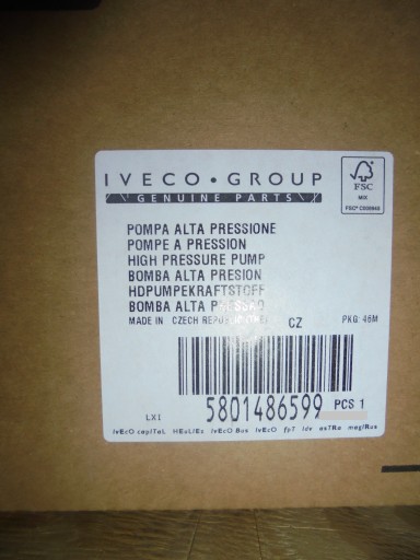 ТНВД IVECO STRALIS TRAKKER 5801486599