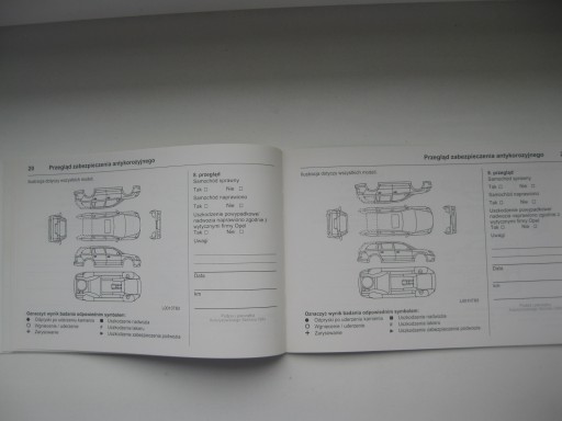 OPEL książka serwisowa 07.2013 rok PL OPEL przeglądy serwis PL