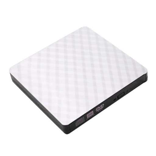 Zewnętrzny napęd DVD RW USB 3.0 Czytnik nagrywarki CD DVD w kolorze białym