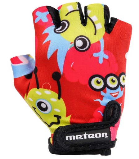 Dziecięce rękawiczki rowerowe METEOR KIDS wielokolorowy 2 S