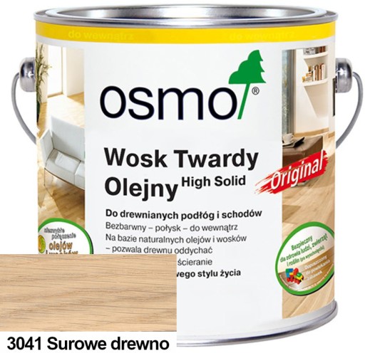 Wosk Twardy Olejny Surowe Drewno OSMO 0,75L 3041