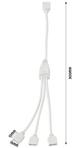 Złączka rozgałęziacz kabel RGB 4 pin 1/3
