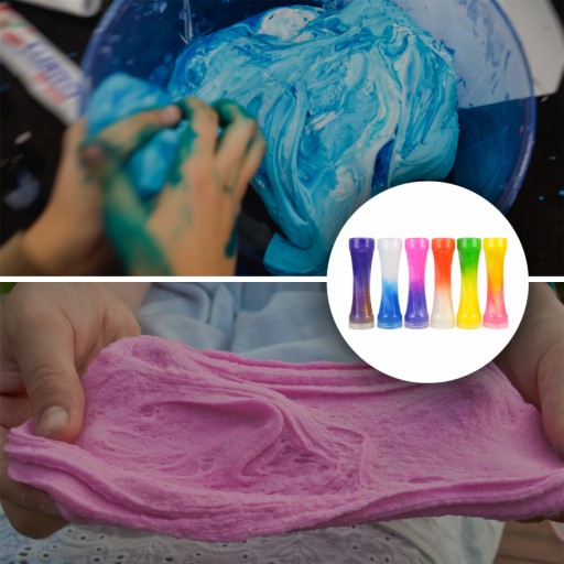 SLIME GLUT ЦВЕТНАЯ ПЛАСТИЛИНОВАЯ МАССА С БЛЕСТКАМИ — БОЛЬШОЙ НАБОР СЛИМА ДЛЯ ДЕТЕЙ