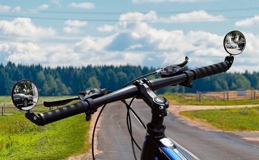 LUSTERKO ROWEROWE NA KIEROWNICE SKŁADANE WYPUKŁE 2szt