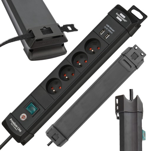 УДЛИНИТЕЛЬ ПИТАНИЯ 4 РАЗЪЕМА 2xUSB 1,8M