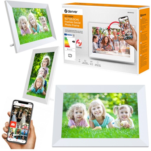 ДЕНВЕРСКАЯ ФОТОРАМКА ЦИФРОВАЯ ФОТОГРАФИЯ 10,1 ДЮЙМА APKA БЕЛАЯ ФОТОРАМКА