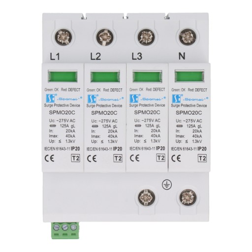 ОГРАНИЧИТЕЛЬ ПЕРЕНАПРЯЖЕНИЯ SPAMEL T2 4P 20kA SPMO20C\4P